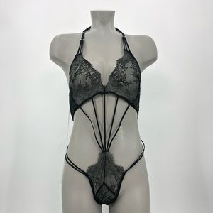 Victoria's Secert NWT $64 Black one piece strappy